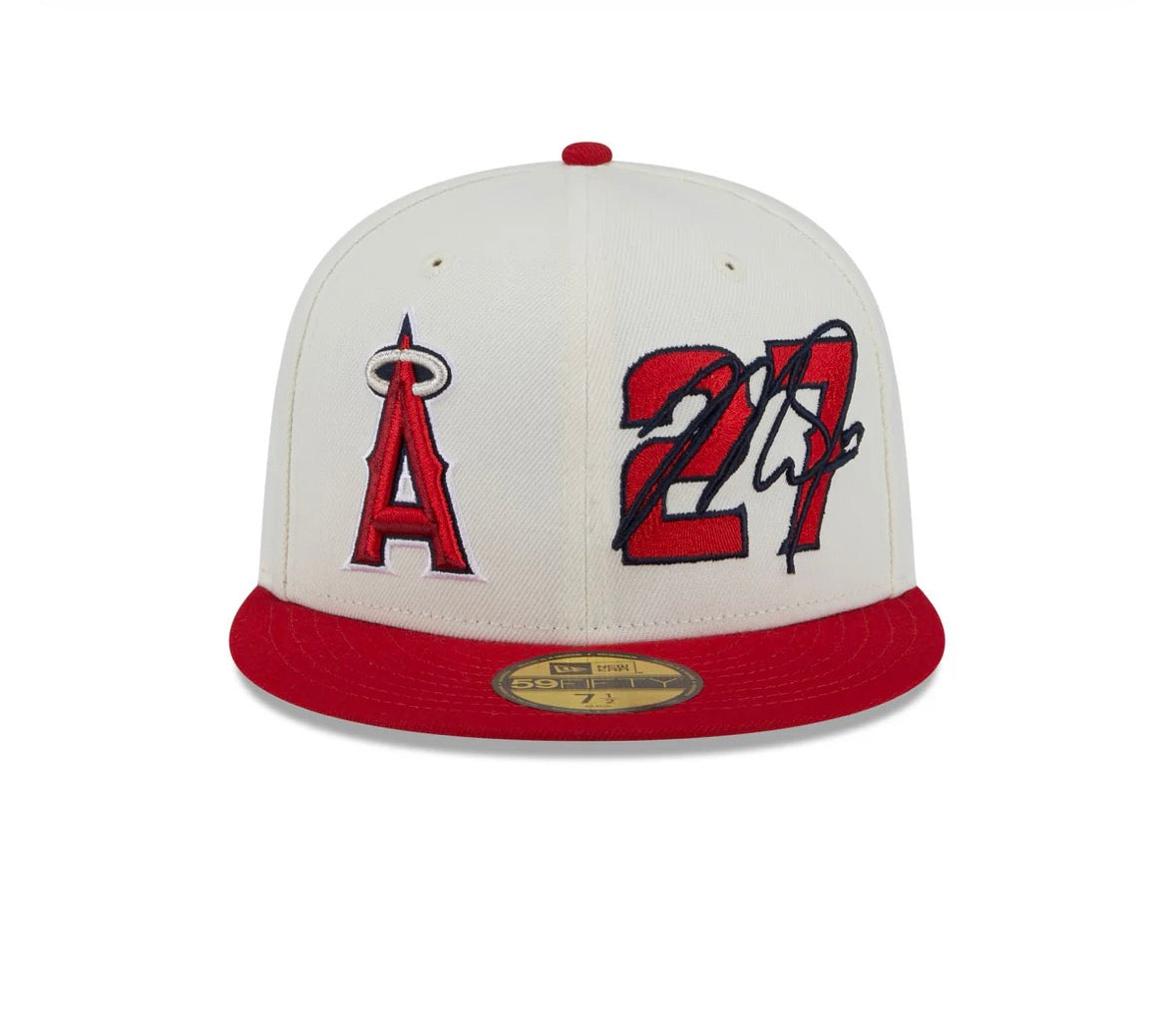 Mike Trout Chrome White 59FIFTY Fitted